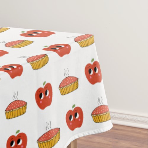 Cute Apple Quote Tablecloth