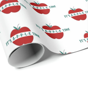 Cute Apple Quote Wrapping Paper