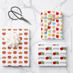 Cute Apple Quote Wrapping Paper Sheets