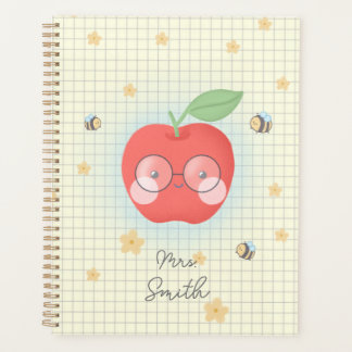 Cute apple teacher’s planner