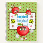 Cute Apple Thumbs Up Inspire Elementary Teacher  Notebook