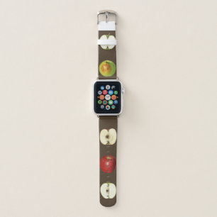 Cute Apples Design for Teachers and Vegans Apple Watch Band