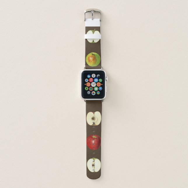 Cute Apples Design for Teachers and Vegans Apple Watch Band (Front)