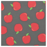Cute Apples School Supplies Teacher Fabric