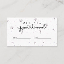 Cute Appointment Remind Card Your Next Visit