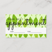 Cute Appointment Remind Card Your Next Visit