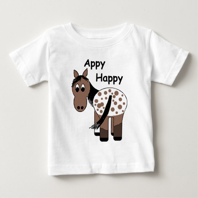 Cute Appy Happy Blanket Appaloosa T-Shirt (Front)