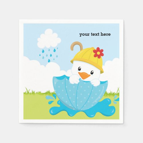 Cute April Showers Napkins