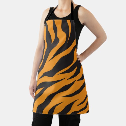 Cute apron with tiger pattern