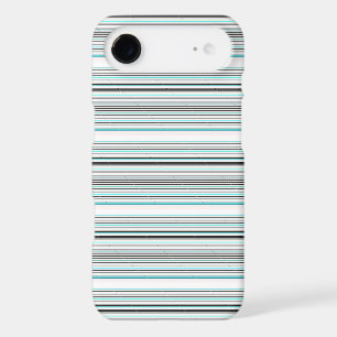 Cute aqua gray stripes iPhone 17 air case