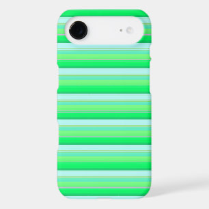 Cute aqua green stripes iPhone 17 air case