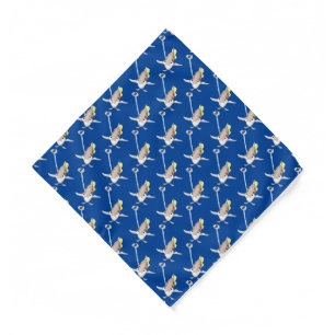 Cute Archerfish cartoon illustration Bandana