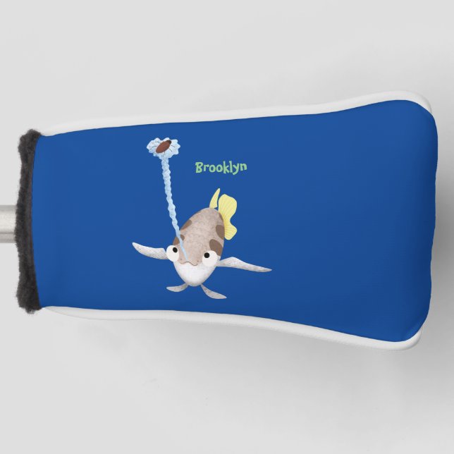Cute Archerfish cartoon illustration Golf Head Cover (Front)