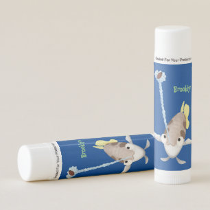 Cute Archerfish cartoon illustration Lip Balm