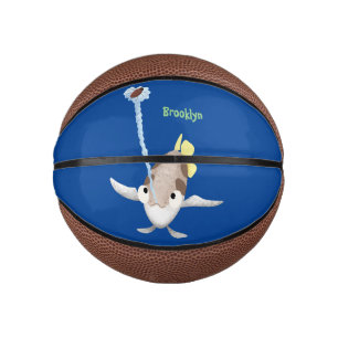 Cute Archerfish cartoon illustration  Mini Basketball