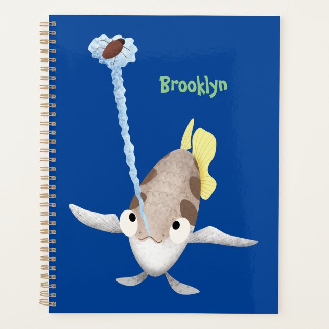 Cute Archerfish cartoon illustration  Planner (Front)