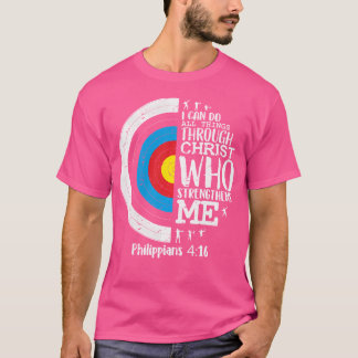 Cute Archery Archery For Girls Philippians 4 16 T-Shirt