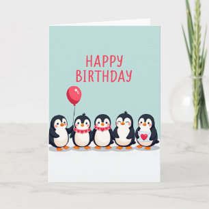 Cute Arctic Birthday Card