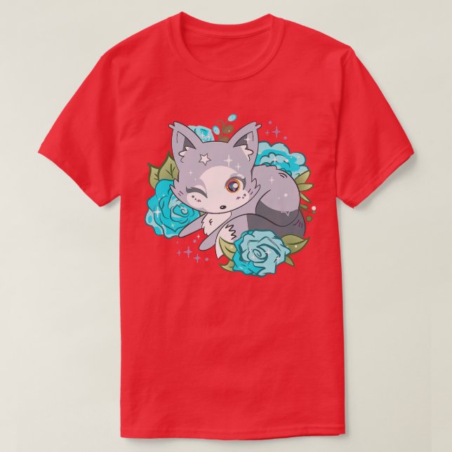 Cute Arctic Fo Adorable Fo Wink Antarctica Animal  T-Shirt (Design Front)