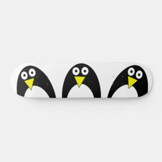 Cute arctic penguin drawing skateboard
