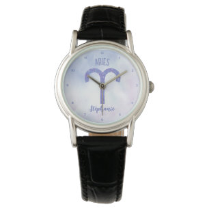 Cute Aries Astrology Sign Personalized Watch