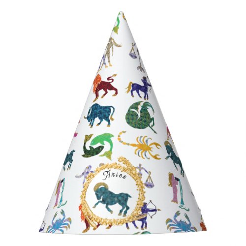 Cute Aries Zodiac Birthday Party Hat