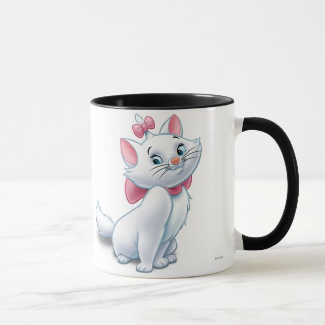Cute Aristocats White and Pink Cat Disney Mug (Right)