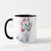 Cute Aristocats White and Pink Cat Disney Mug (Left)