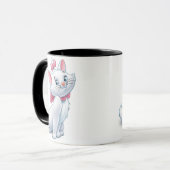 Cute Aristocats White and Pink Cat Disney Mug (Front Left)