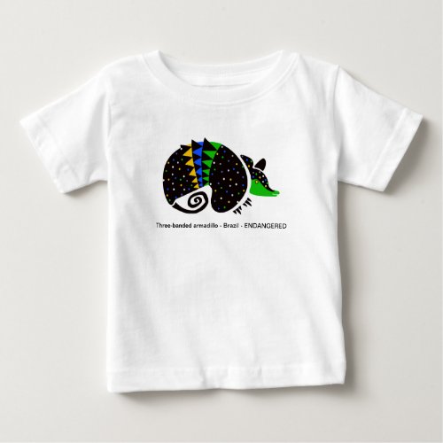 Cute Armadillo_ Animal lover _ Wildlife _Brazil Baby T_Shirt