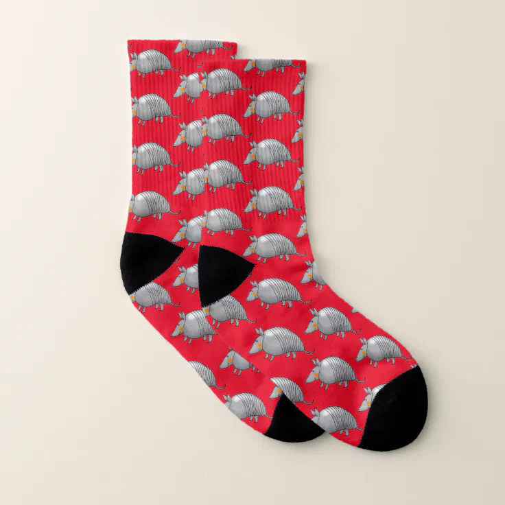 holiday armadillo socks