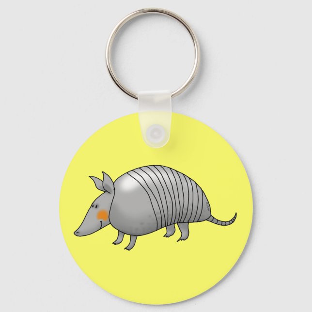 Cute armadillo keychain (Front)