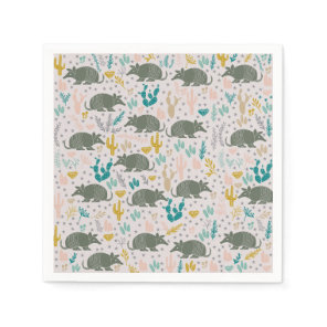Cute Armadillo Paper Napkins