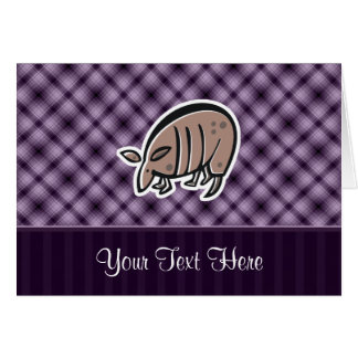Cute Armadillo; Purple Cards