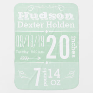 Cute Arrow Pattern Any Color Baby Blanket