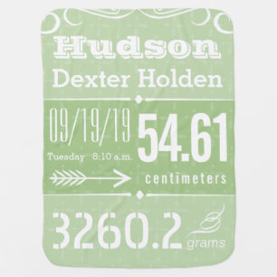 Cute Arrow Pattern Any Color Baby Blanket