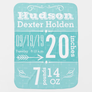Cute Arrow Pattern Any Color Baby Blanket