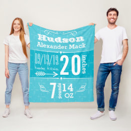 Cute Arrow Pattern Any Color Baby Blanket