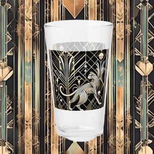 Cute Art Deco cat lovers Glass