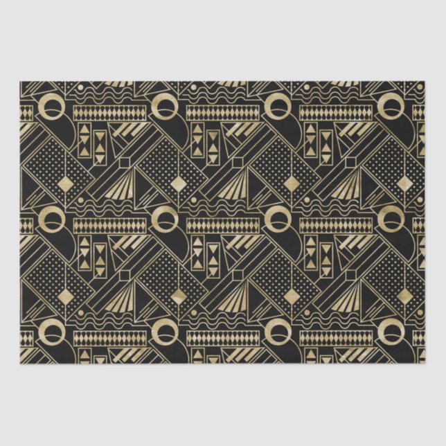 Cute art deco pattern party tissue paper (Front)