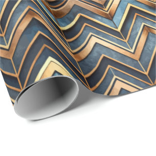 Cute Art Deco tiled pattern Wrapping Paper