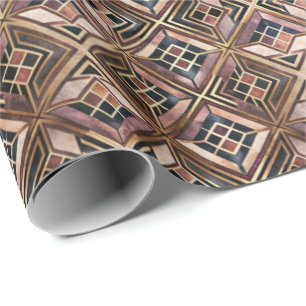 Cute Art Deco tiled pattern Wrapping Paper