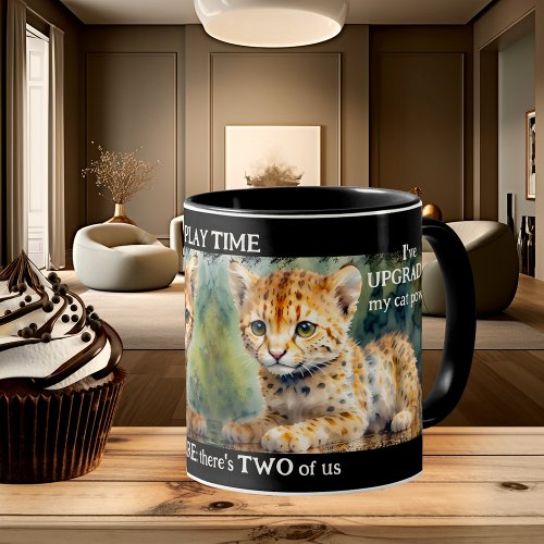 Cute Artistic Baby Tiger Cats Mug