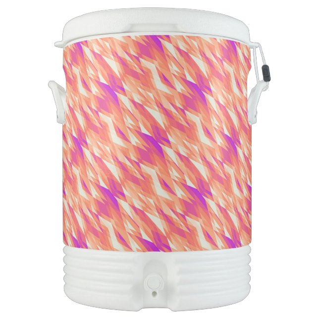 Cute artistic geometric patterns beverage cooler (Front)