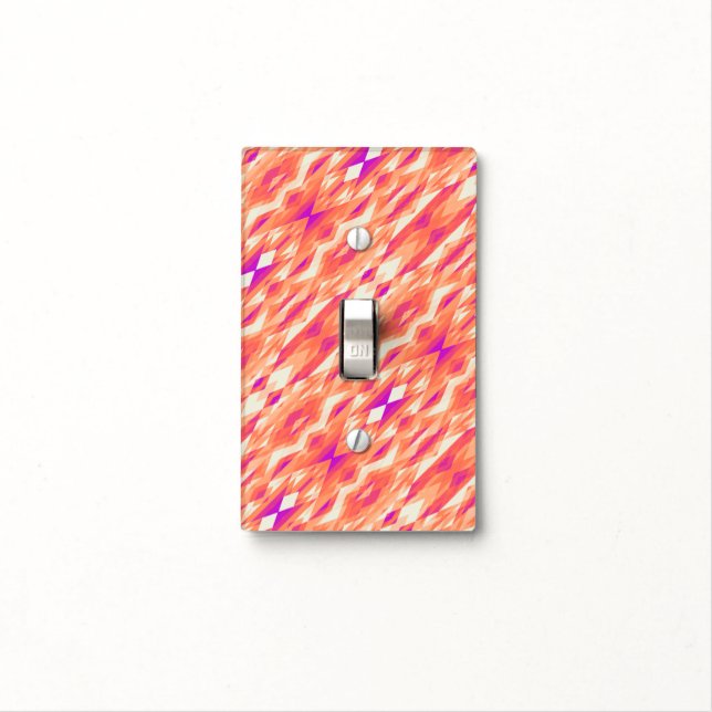 Cute artistic geometric patterns light switch cover (In Situ)