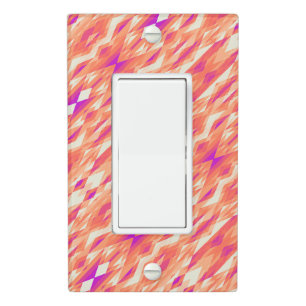 Cute artistic geometric patterns light switch cover