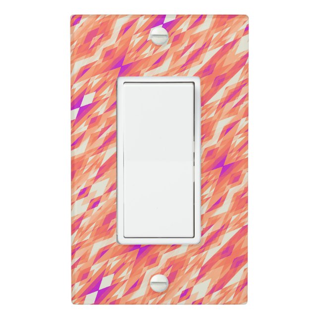 Cute artistic geometric patterns light switch cover (In Situ)