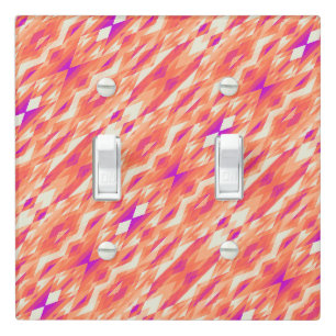 Cute artistic geometric patterns light switch cover