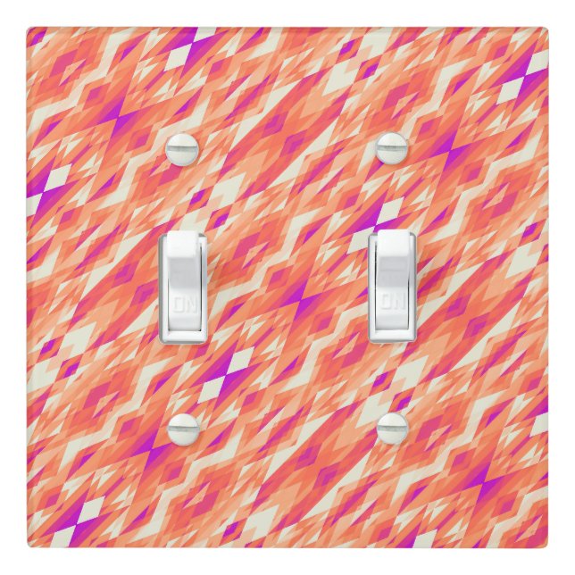 Cute artistic geometric patterns light switch cover (In Situ)