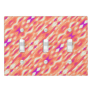 Cute artistic geometric patterns light switch cover